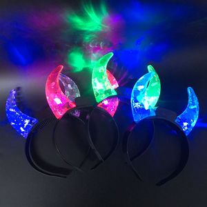 Bandeau lumineux à LED coloré, style Halloween, personnalisé, cornes - Product Image 4
