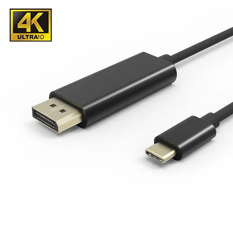 USB Type C to DP Display Port Adapter Male to Male Gold-Plated Cord