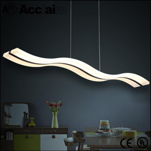 <span class=keywords><strong>Vague</strong></span> forme acrylique LED <span class=keywords><strong>lustre</strong></span> pour salle d'étude - Product Image 3