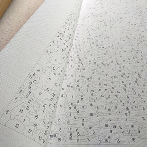 Peinture par numéros DIY Fleurs d'Europe, peinture acrylique <span class=keywords><strong>sur</strong></span> <span class=keywords><strong>toile</strong></span> polyester 40x50cm, encadrée/sans cadre, décoration murale pour la maison - Product Image 4