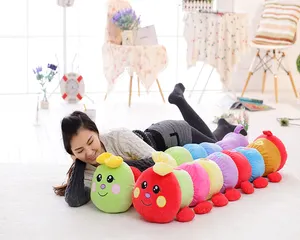 plush caterpillar toys Stuffed Animal colourful soft caterpillar plush toy