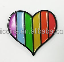 Das neue Hot Metal Craft Abzeichen Großhandel Lgbt Lesben Homosexuell Stolz Flagge Kleidung Dekoration Benutzer definierte Metall Emaille Anstecknadel Regenbogen - Product Image 4