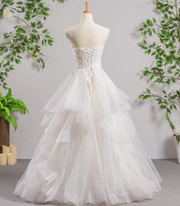 Jancember RSM66331 Vestido <span class=keywords><strong>de</strong></span> Novia <span class=keywords><strong>Civil</strong></span> Princesa Sweetheart con Encaje, Nuevos <span class=keywords><strong>Vestidos</strong></span> <span class=keywords><strong>de</strong></span> <span class=keywords><strong>Boda</strong></span> - Product Image 2
