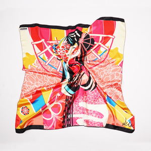 Luce Delle Signore Comode Personalizzato Stampato Chiffon Ricamo Arrotolato A Mano Sciarpa di Seta Al Collo - Product Image 2