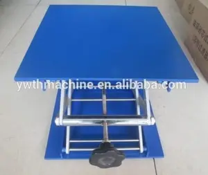 Hand Kantoor Lab Aluminium Lifting Jack Platform 300*300