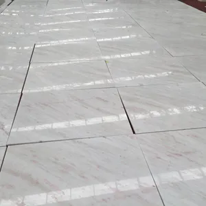 Prezzo di fabbrica rosa di marmo bianco piastrelle in gres porcellanato 60*60 centimetri