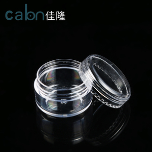 Wholesale Plastic Transparent Empty Mini Cream Jar 3ml