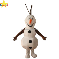 Costume de mascotte Olaf le bonhomme de neige pour adultes Funtoys CE