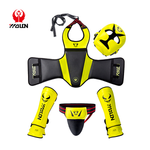 Équipement <span class=keywords><strong>de</strong></span> protection Wolon en cuir PU pour l'entraînement au Sanda, jaune/rouge, taille M/L, pour la <span class=keywords><strong>boxe</strong></span> et la <span class=keywords><strong>salle</strong></span> <span class=keywords><strong>de</strong></span> <span class=keywords><strong>sport</strong></span> - Product Image 3