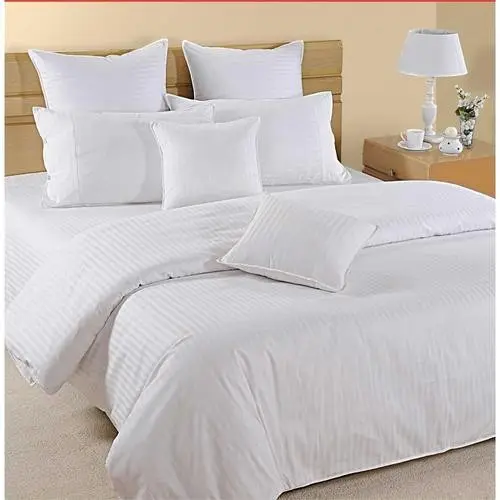 Lenzuolo per Hotel lenzuolo T250 Set biancheria da letto di lusso bianco Set lenzuola Queen King 100% cotone