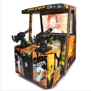 Hotselling Münz 55LCD 2-Spieler Amusement Rambo Arcade laser Schießen Gun Video Simulator Spiel Maschine Für Verkauf
