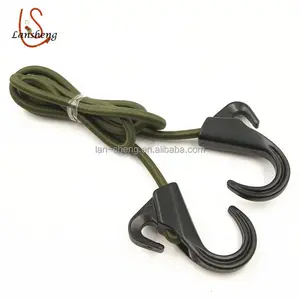 Hot Selling Good Quality Strong Elasticity Colorful Round Elastic Shock Cord With Plastic Hook