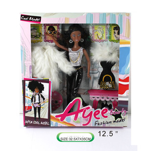 Latest <span class=keywords><strong>Fashion</strong></span> 12.5 Inch Black African <span class=keywords><strong>America</strong></span> Girl <span class=keywords><strong>Doll</strong></span> - Product Image 6
