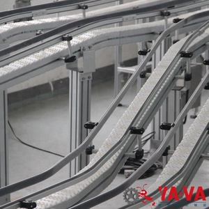 YA-VA Goede Kwaliteit Snelle Levering Aluminium Transportband Systeem Flexibele Fles Ketting Transportband - Product Image 3