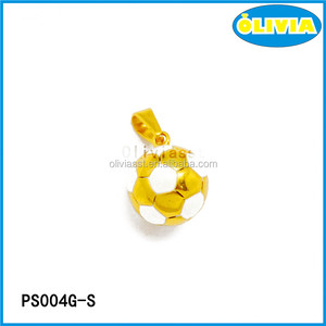 Olivia diseño simple chapado <span class=keywords><strong>en</strong></span> oro 3D copa del mundo ronda esmalte de fútbol <span class=keywords><strong>el</strong></span> deporte de forma independiente - Product Image 1