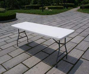 Ngoài Trời Vườn Đồ Nội Thất 8ft HDPE Folding Thường Xuyên Dài Bảng Cho Dinning, Phục Vụ, Đảng, Dã Ngoại, Cắm Trại, Sự Kiện - Product Image 3