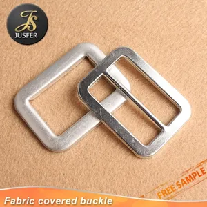 Covered Belt Buckle Factory Price Square Self Covered Aluminum Blank Belt Buckle Wholesale