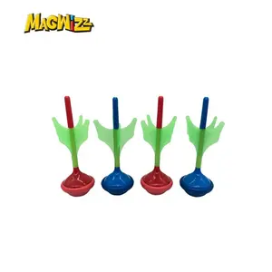 beach kids glow in the dark plastic dart game toys with target ring