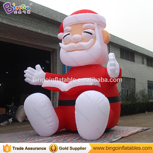 Papá Noel inflable con el <span class=keywords><strong>libro</strong></span> de lectura para la decoración de Navidad - Product Image 3