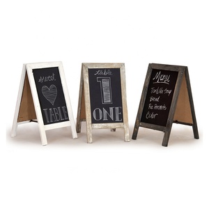 Bảng Đen Khung A Màu Mộc Mạc Bảng Đen Hai Mặt Khung A Đứng Tự Do Bằng Gỗ Cổ Điển Bảng Hiệu Đi Bộ Bên Hông - Product Image 6