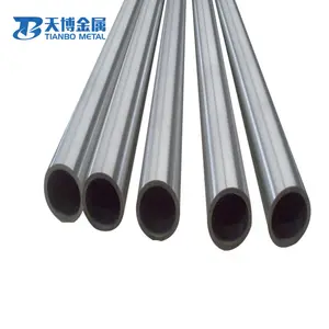 Tubo de titânio personalizado, tubo de titânio de 1-500mm de diâmetro de alta qualidade od 80mm gr2 sem costura em estoque para baoji eletrônico tianbo empresa de metal
