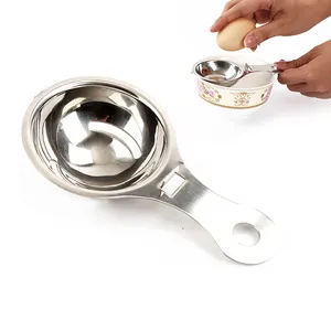 Vente chaude Gadget De Cuisine Cuisson/Boulanger Outil Extracteur D'oeufs En Acier Inoxydable 304 Séparateur D'oeufs Diviseur De Jaune D'oeuf