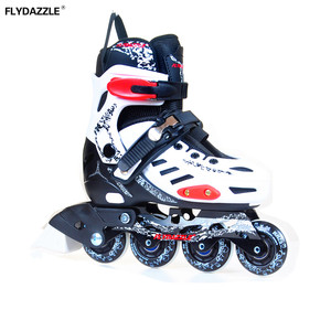 Rollers en ligne, <span class=keywords><strong>4</strong></span> roulettes, pour femme, chaussures lumineuses, patins à roulettes rétractables, en ligne - Product Image 1