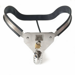 Cinturón de <span class=keywords><strong>castidad</strong></span> de acero inoxidable para hombre, Dispositivo de <span class=keywords><strong>Castidad</strong></span> masculino, jaula para pene - Product Image 2