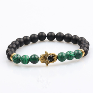 Hommes perle or tête de bouddha bracelets <span class=keywords><strong>volcanique</strong></span> <span class=keywords><strong>lave</strong></span> <span class=keywords><strong>pierre</strong></span> bracelet - Product Image 4