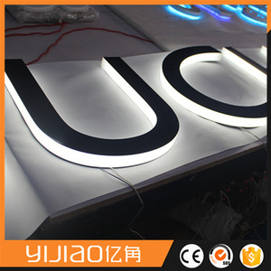 luz halo trasero letra <span class=keywords><strong>corporea</strong></span> en volumen para decoracion y publicidad en tienda de cadena marca de moda locales comerciales - Product Image 3