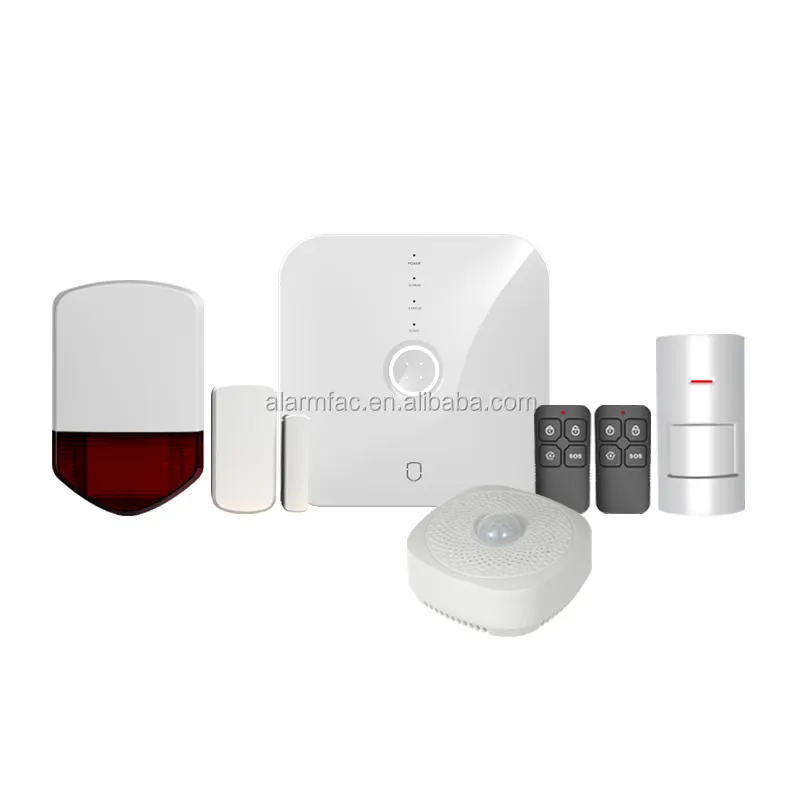 Беспроводная Охранная сигнализация Gsm с детектором движения Противоугонная сигнализация Tuya умная охранная домашняя сигнализация Wifi Gsm