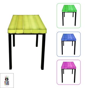 16 colores Cambio de jardín al aire libre de la Decoración LED mesa de luz por control remoto - Product Image 4