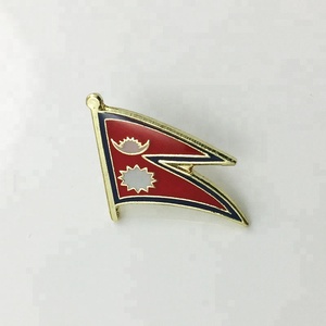 عالية الجودة نيبال دبوس معدني على شكل راية/نيبال شارة/نيبال العلم - Product Image 2
