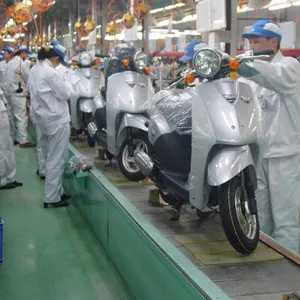 2 wheel motorbike electric bike assembly line motor bike car assembly line production line 40m