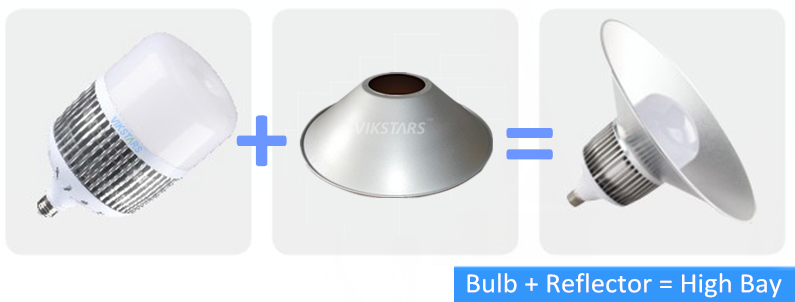 130 Lm / W Bulbs Led Light For Supermarket Vegetable Market 180° Beam Angle