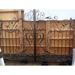 Puerta corredera de Metal de hierro forjado, para jardín, patio, patio trasero - Product Image 3