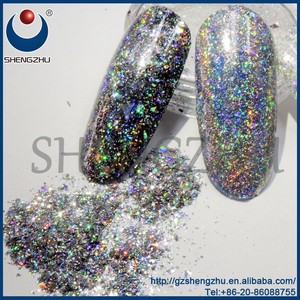 Pigmento Holográfico Plateado, Cambio de Color Iridiscente, <span class=keywords><strong>Pintura</strong></span> Metálica Irregular con Escamas de Unicornio - Product Image 2
