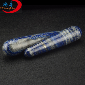 Bleu Point Lapis Gros Cristal Baguettes Yoni Guérison Baguettes De Massage À Vendre - Product Image 1
