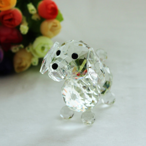 Vendita Calda Mini <span class=keywords><strong>Statuette</strong></span> di Animali Carini Modello di Cane in Cristallo per Collezione e Souvenir - Product Image 3