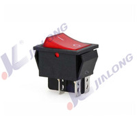 Double Button Illuminated Switch, Waterproof Rocker Switch