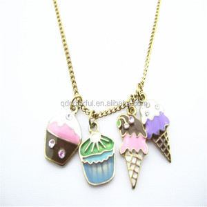 yn4109 collana ciondolo carino gioielli gelato - Product Image 1