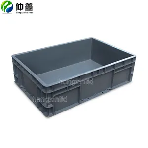 Caja/caja de plástico de transporte apilable plegable de alta calidad, industria de logística