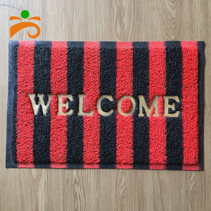 Felpudo de puerta de entrada de bobina de bucle de vinilo de PVC antideslizante moderno, felpudo acolchado con patrón novedoso, Felpudo de bobina de PVC de bienvenida - Product Image 2