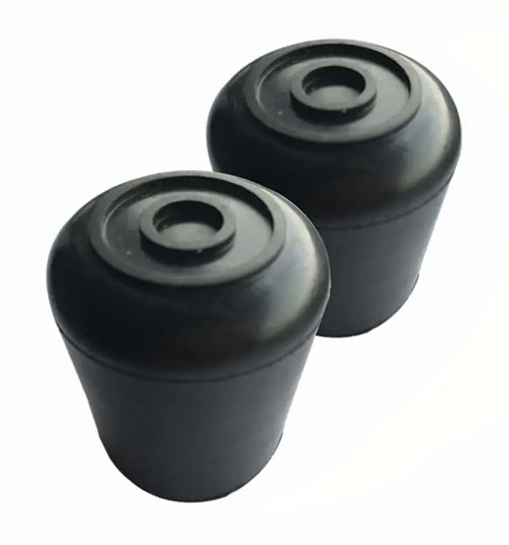 Tapones Redondos de goma para patas de silla, color negro, 13 mm