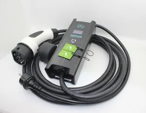 Cabo de carregamento tipo 2 ev 110-230v, carregador elétrico de veículo elétrico para tomada cei 62196