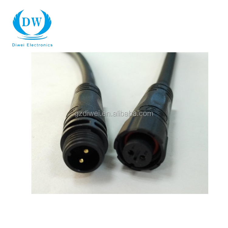2 pin impermeable IP68 cable conector para LED