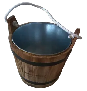 wood ice bucket