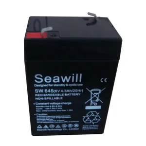 6v 4ah 20hr rechargeable battery for electric scales