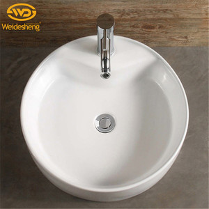 China Manufacture Bathroom <strong>Round</strong> White Sinks Ceramic Wash Washing <strong>Basin</strong> - Product Image 4