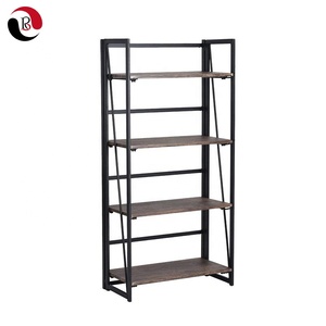 Di Vendita caldo 4-Tier Pieghevole In Metallo Scaffale per la Decorazione Soggiorno - Product Image 1